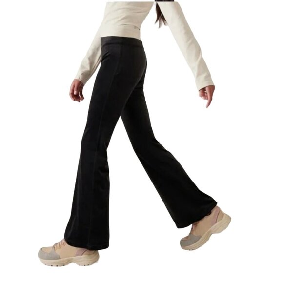 Athleta Pants - NWT Athleta XS Elation Velvet Flare Pant Black Pants High-Rise Flared $109